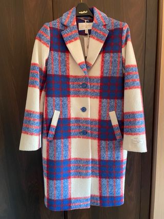 Abrigo cuadros GIANNI PERNAUD Talla M