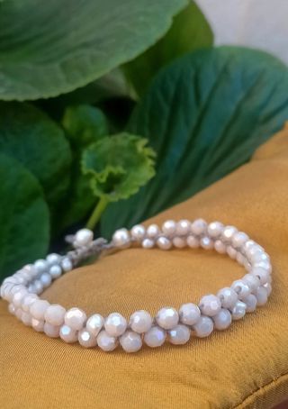 Pulsera de cuentas de cristal