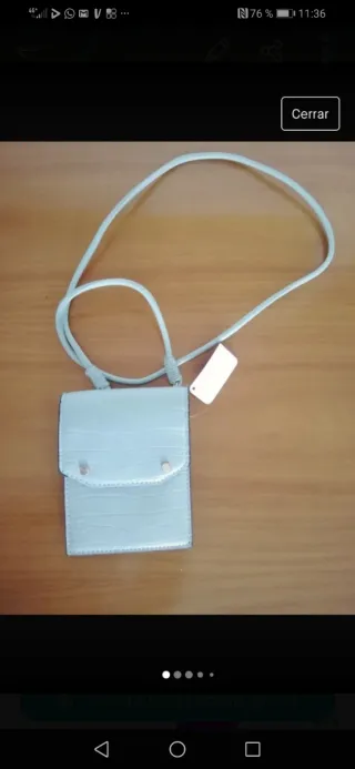 Bolso mini bandolera Mango blanco