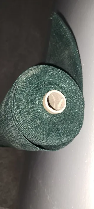 Rollo de tela verde