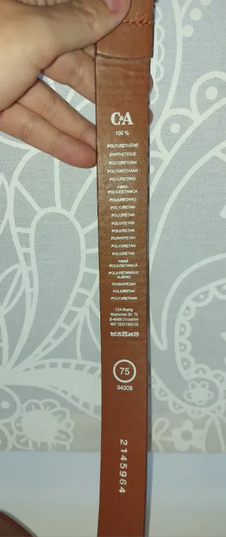 Cinturino C&A da donna marrone 75 cm