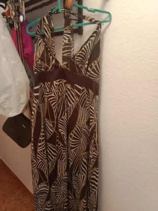 Vestido largo estampado talla 46