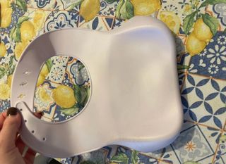 Bavaglino in silicone lilla