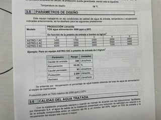 Planta de tratamiento de agua osmosis TELAUTO