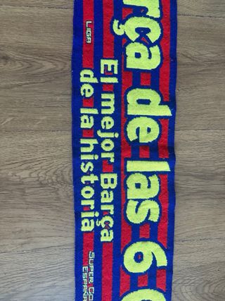 Bufanda FC Barcelona 6 Copas 2009