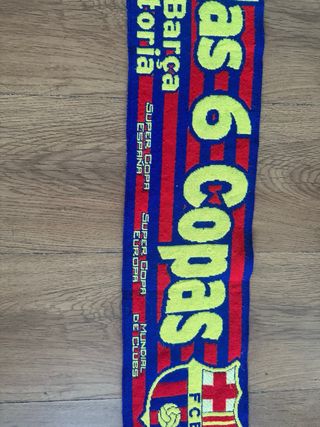 Bufanda FC Barcelona 6 Copas 2009