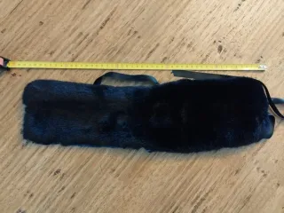 Scaldacollo in pelliccia sintetica nera