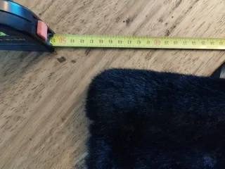 Scaldacollo in pelliccia sintetica nera