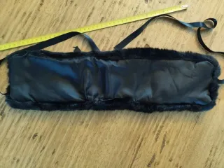 Scaldacollo in pelliccia sintetica nera