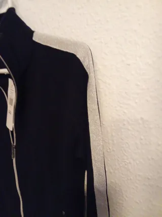 Chaqueta Ralph Lauren Talla M Negra y Plateada