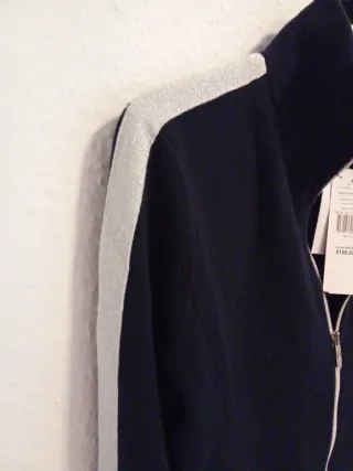 Chaqueta Ralph Lauren Talla M Negra y Plateada