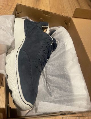 Zapatillas Clarks Casual Nobuck Azul Talla 44,5