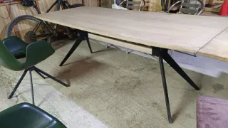 Mesa de roble extensible