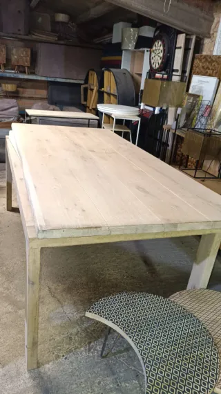 Mesa de roble extensible