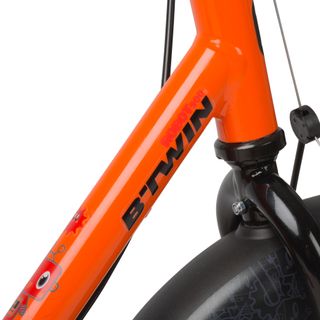 Bicicleta niños 14 pulgadas Btwin 500 Robot naranja  3-4,5