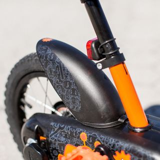 Bicicleta niños 14 pulgadas Btwin 500 Robot naranja  3-4,5