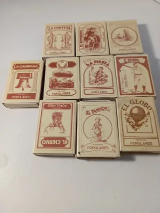 Lotto di 10 scatole di fiammiferi popolari