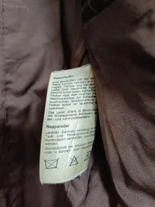 Chaqueta Cuero Estilo Retro Marrón