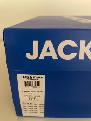 Zapatillas Jack & Jones hombre   Talla 43