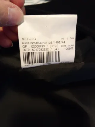 Abrigo Burberry Negro