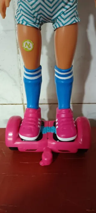 Nancy Patineta Hoverboard Casco Rosa
