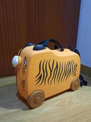 Maleta infantil con ruedas diseño tigre