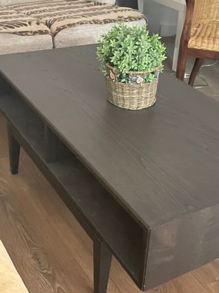 Mesa centro madera con almacenaje