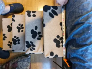 Escalera para perros con huellas