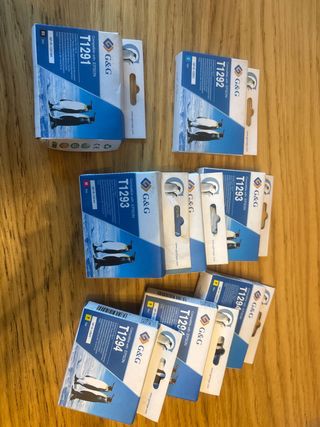 Pack 10 unidades Cartuchos Tinta G&G T1295 epson