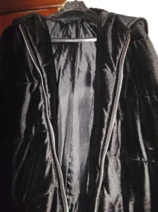 Abrigo pelo negro XXXL