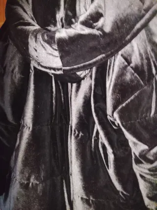 Abrigo pelo negro XXXL