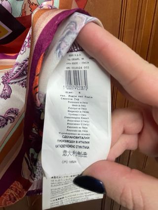 Top fantasia senza maniche Rinascimento M