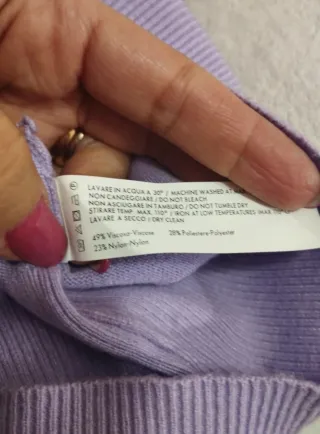 Vestitino Zuiki collo alto Lilla taglia unica