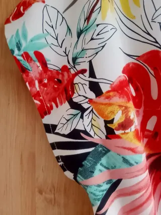 Mono estampado floral manga corta