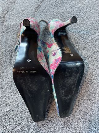 Zapatos Slingback Estampado Floral