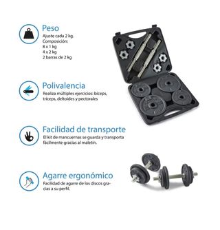Kit Pesas Decathlon DOMYOS 20kg