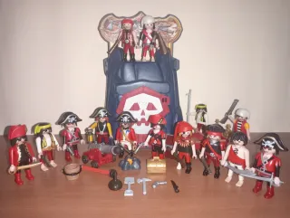 Playmobil-Lote Piratas Torre Armas Accesorios.