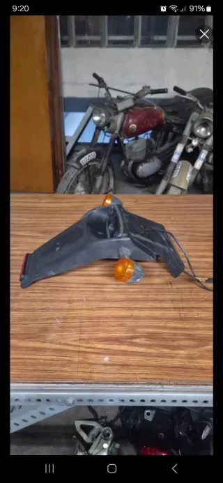 Portamatriculas con piloto e intermitentes