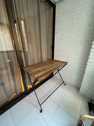 Mesa Plegable Jardín Tarno Ikea Madera Metal