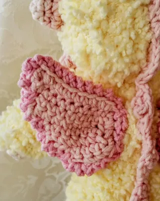 Peluche Drago Amigurumi Giallo