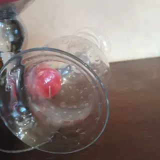 Coppia Calici Portacandele Vetro