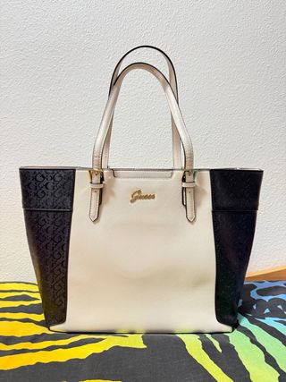 Bolso Guess Beige y Negro