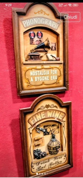 Quadri sculture in legno Vintage