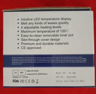 Scaldacera iFanze con 400g di perle di cera