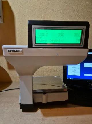 Balanza EPELSA con ticket y escáner