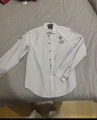 Camisa Hackett Rayas Azul Blanco