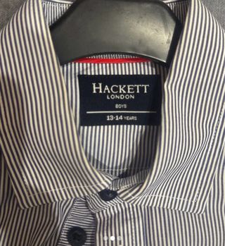 Camisa Hackett Rayas Azul Blanco
