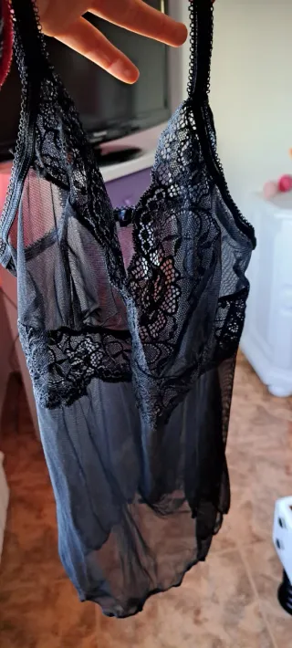 Conjunto lencería mujer sexy negro