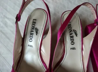 Zapatos Leonardo Talla 38 y Bolso Fucsia