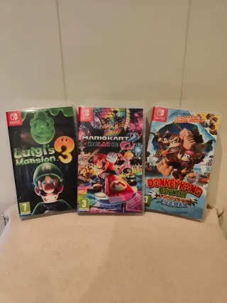 Mario Kart 8 + Luigi's Mansion + Donkey Kong Count per Nintendo Switch